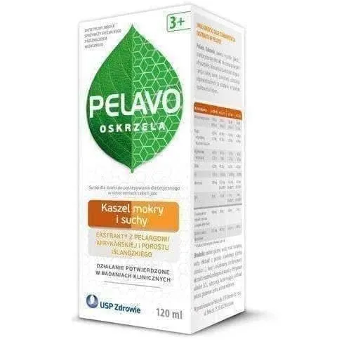 Pelavo Bronchial cough syrup wet and dry 120ml from 3 years of age