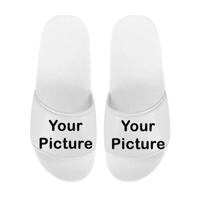 Personalized Slippers - Custom Photo Slippers Gift - Sandals for your Company, Event or Wedding - Custom Slides - Design Your Own Flipflops