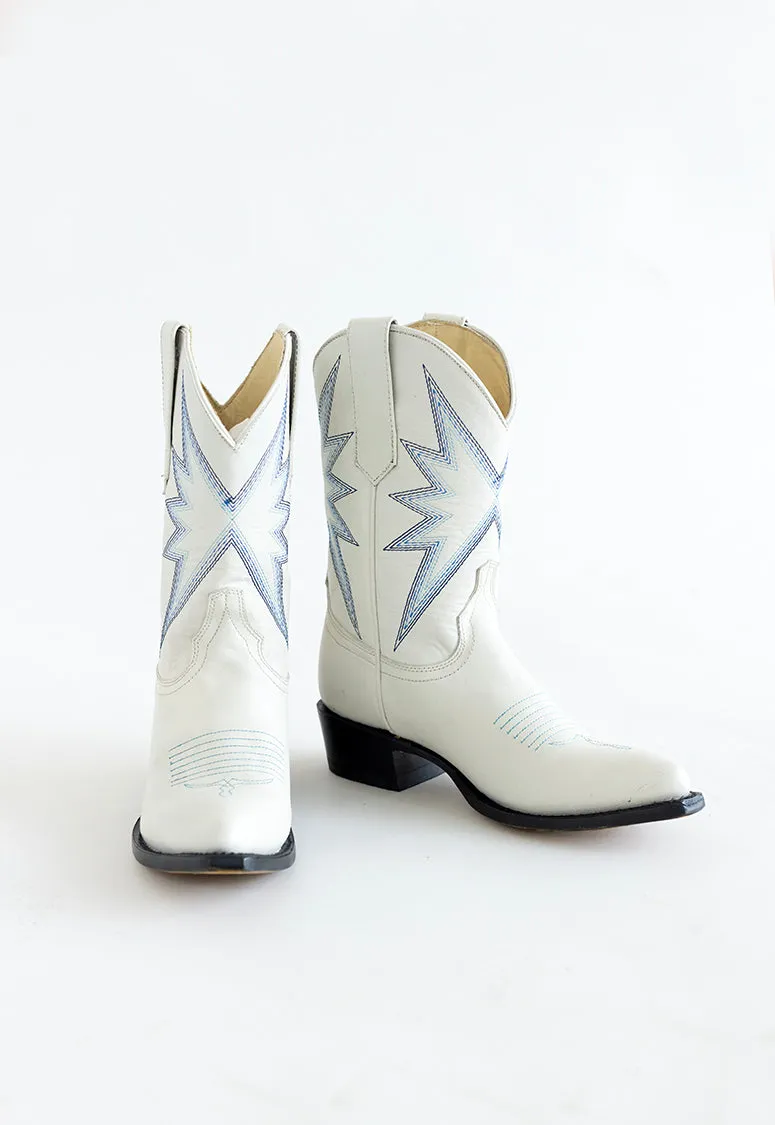 Sun Star White Cowgirl Boot