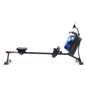 Sunny Health & Fitness Hydro   Dual Resistance Smart Magnetic Water Rowing Machine in Blue - SF-RW522017BLU