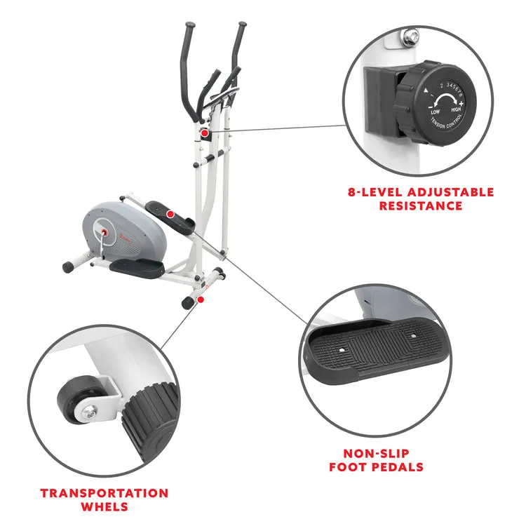 Sunny Health & Fitness Magnetic Elliptical Trainer - SF-E3955