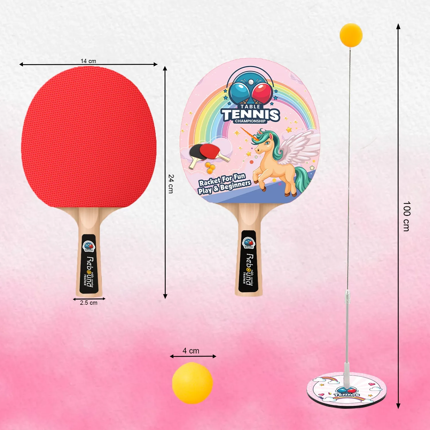 TABLE TENNIS TRAINER INDOOR OUTDOOR ADULTS TEENAGERS TOYS,REBOUND RACKETS AND BALLS BASE TRAINING PRACTICE SET,GAMES FOR BOYS & GIRLS