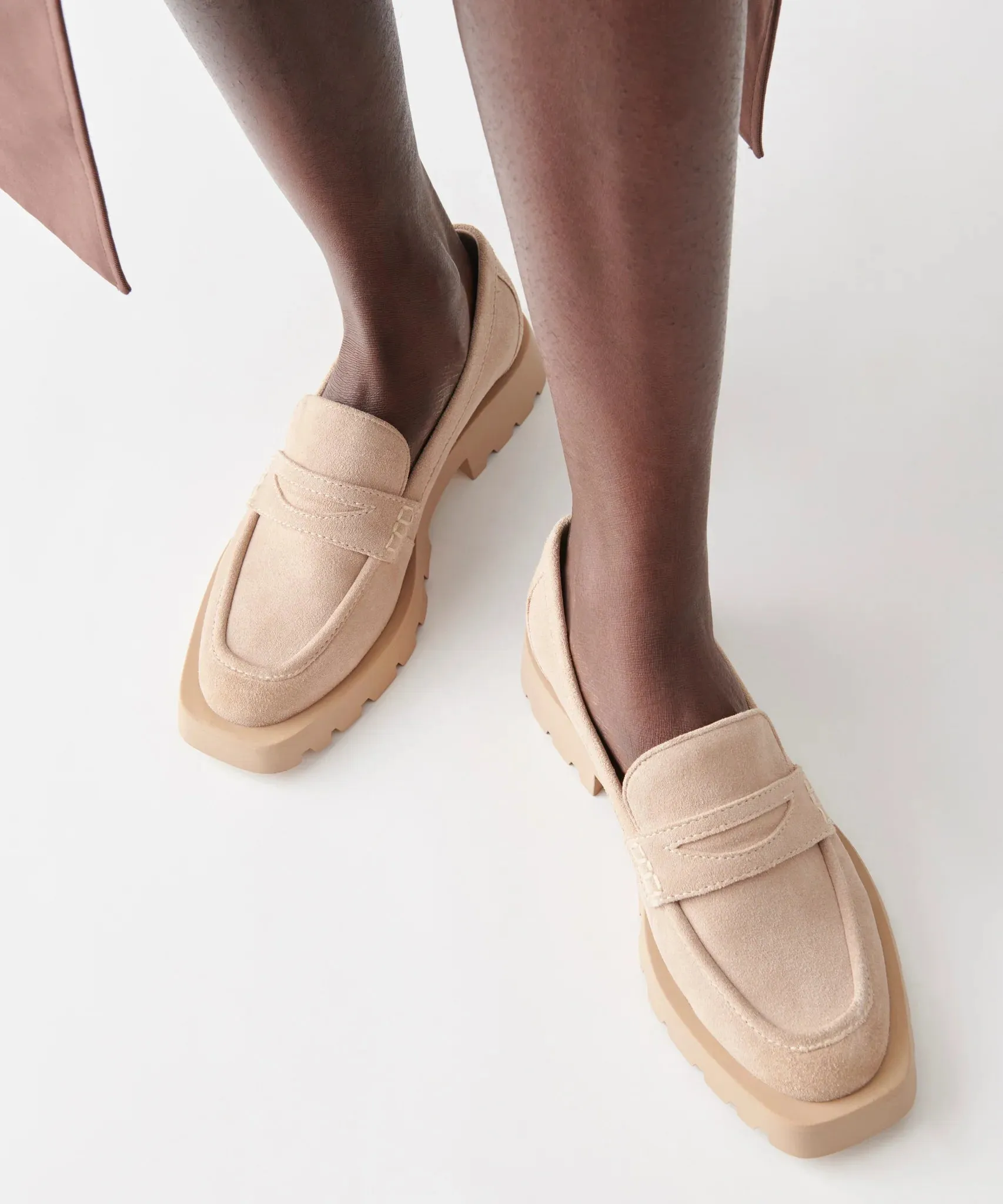 The Elias Flats Loafer by Dolce Vita - Dune Suede