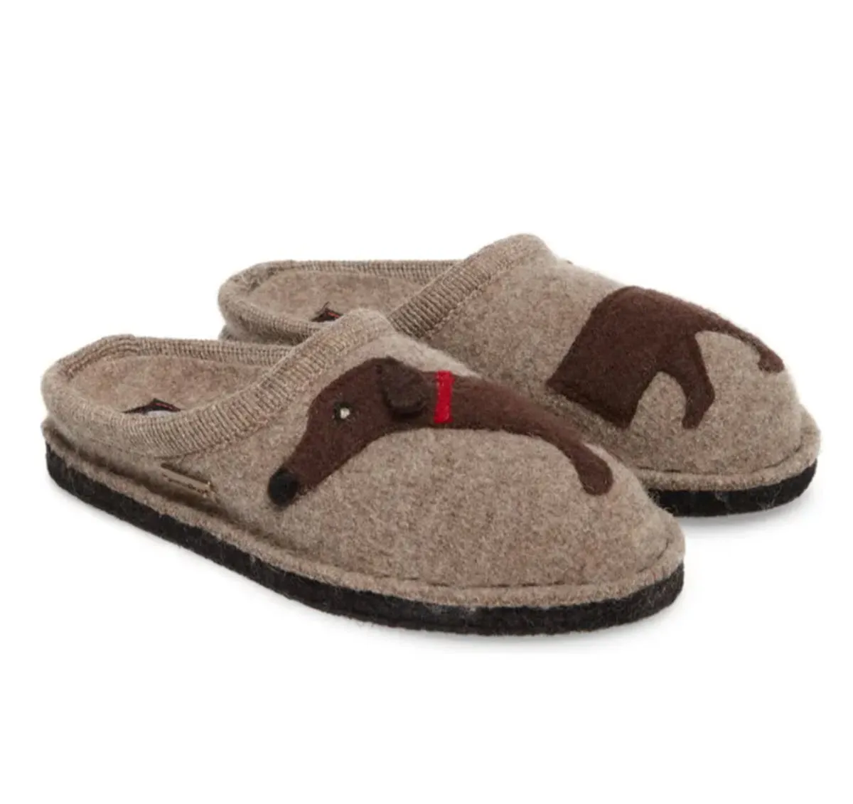 The Wool Dog Slipper in Earth