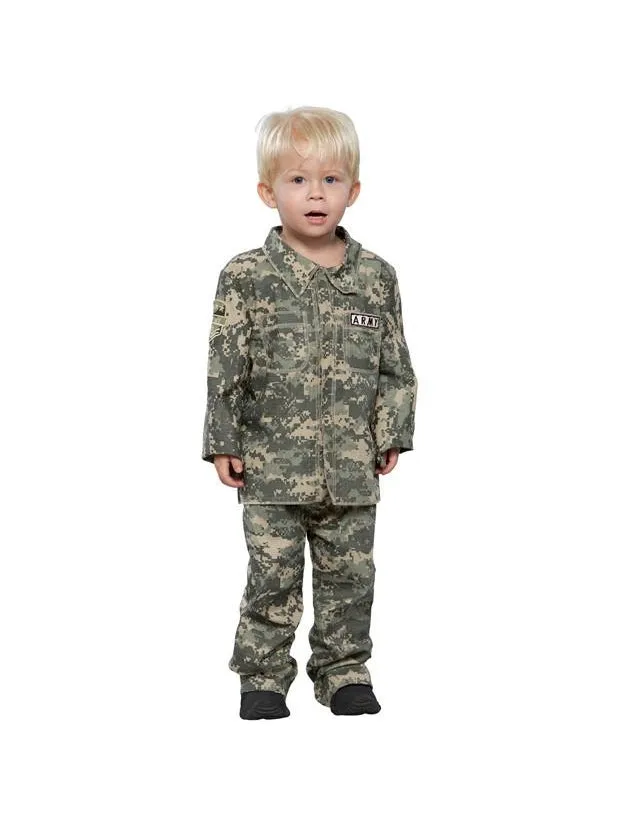 Toddler Little Soldier Army Costume