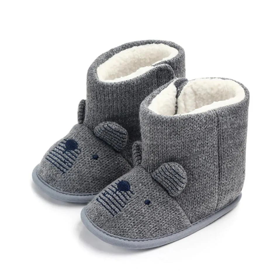 Unisex Baby Winter Bear Cartoon Super Warm Boots