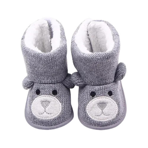 Unisex Baby Winter Bear Cartoon Super Warm Boots