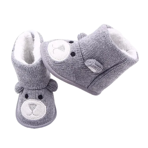 Unisex Baby Winter Bear Cartoon Super Warm Boots