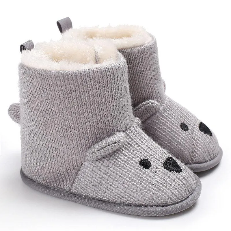 Unisex Baby Winter Bear Cartoon Super Warm Boots