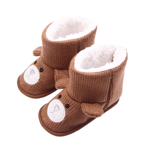 Unisex Baby Winter Bear Cartoon Super Warm Boots