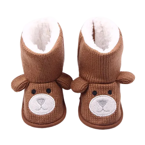 Unisex Baby Winter Bear Cartoon Super Warm Boots