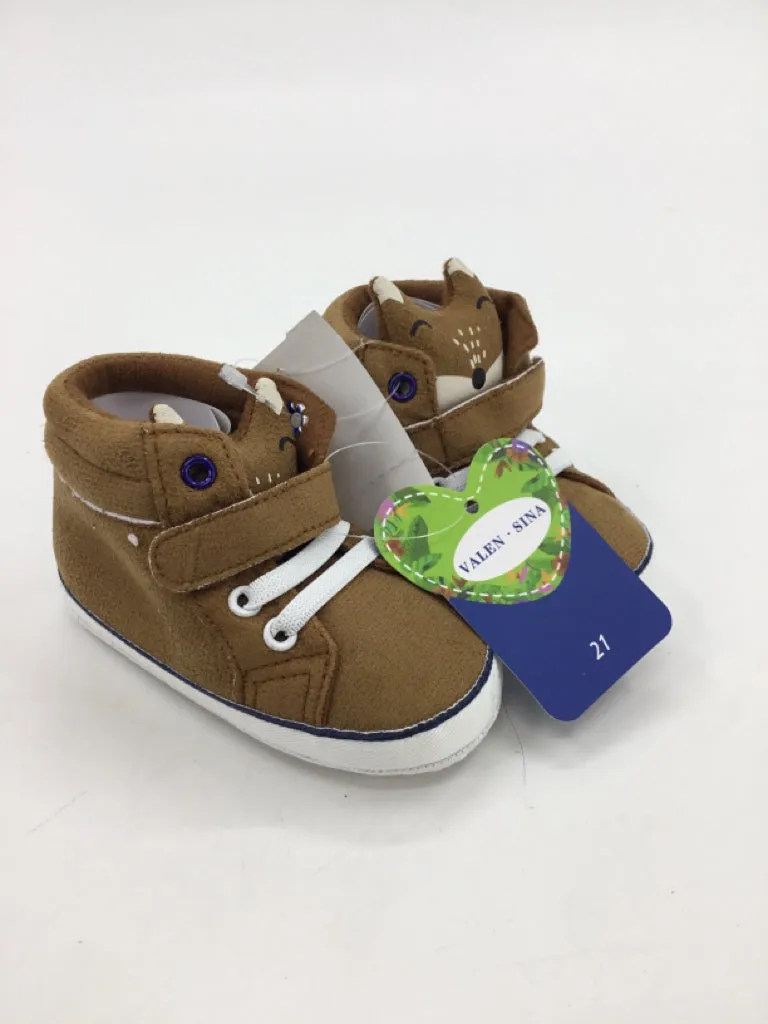 Valen Sina Child Size 3 Toddler Brown Baby/Walker Shoes