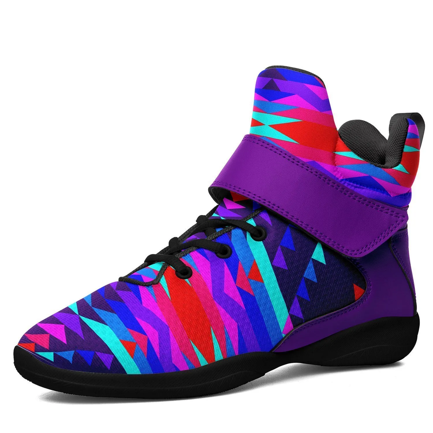 Visions of Peace Ipottaa Basketball / Sport High Top Shoes - Black Sole