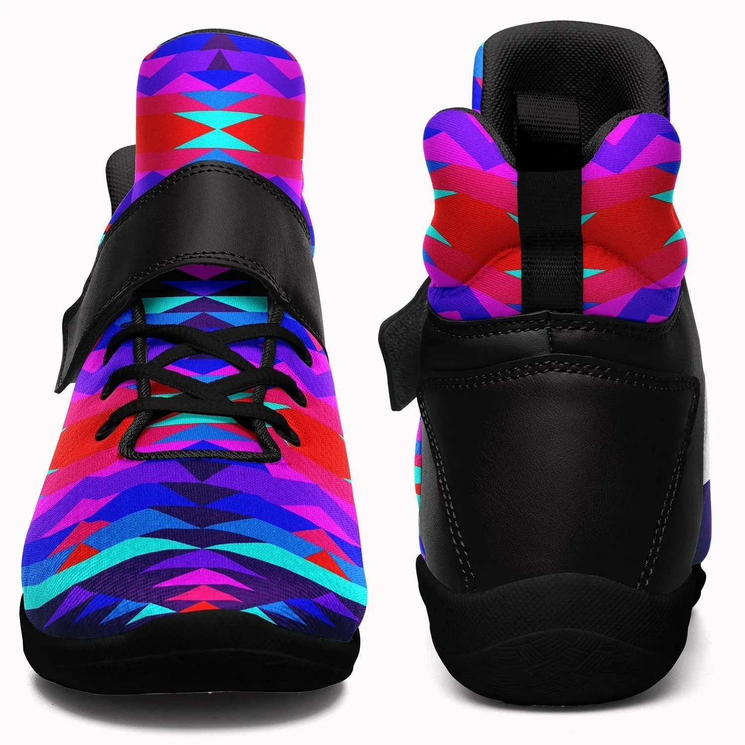 Visions of Peace Ipottaa Basketball / Sport High Top Shoes - Black Sole