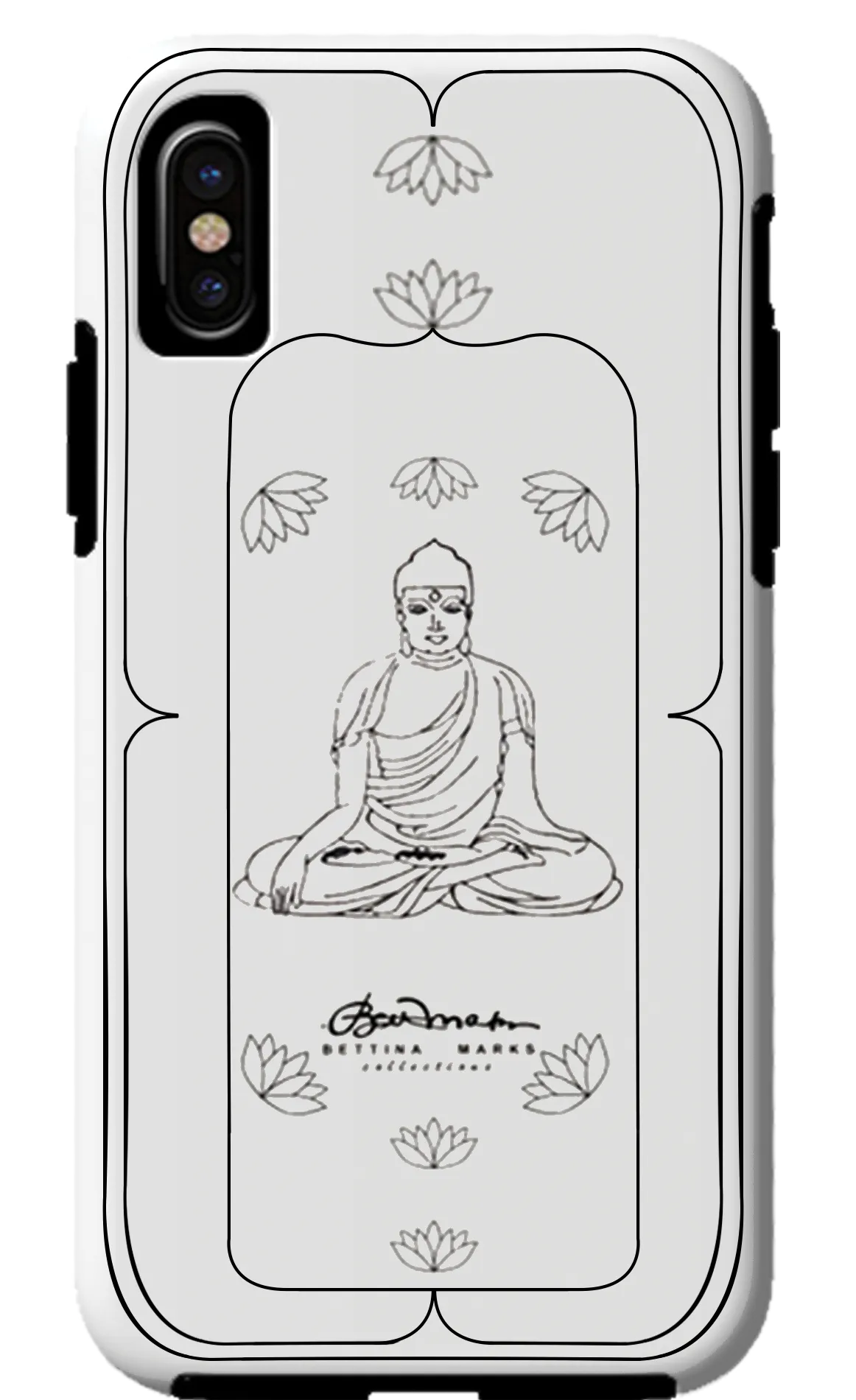 White Buddha iPhone X Tough Case