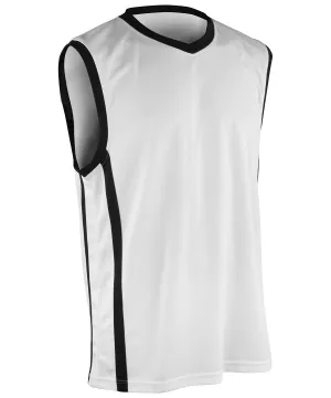 White/Black - Basketball quick-dry top