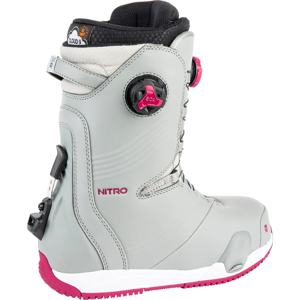 Womens Dynasty BOA Iron/White 2024 Step On Snowboardboots