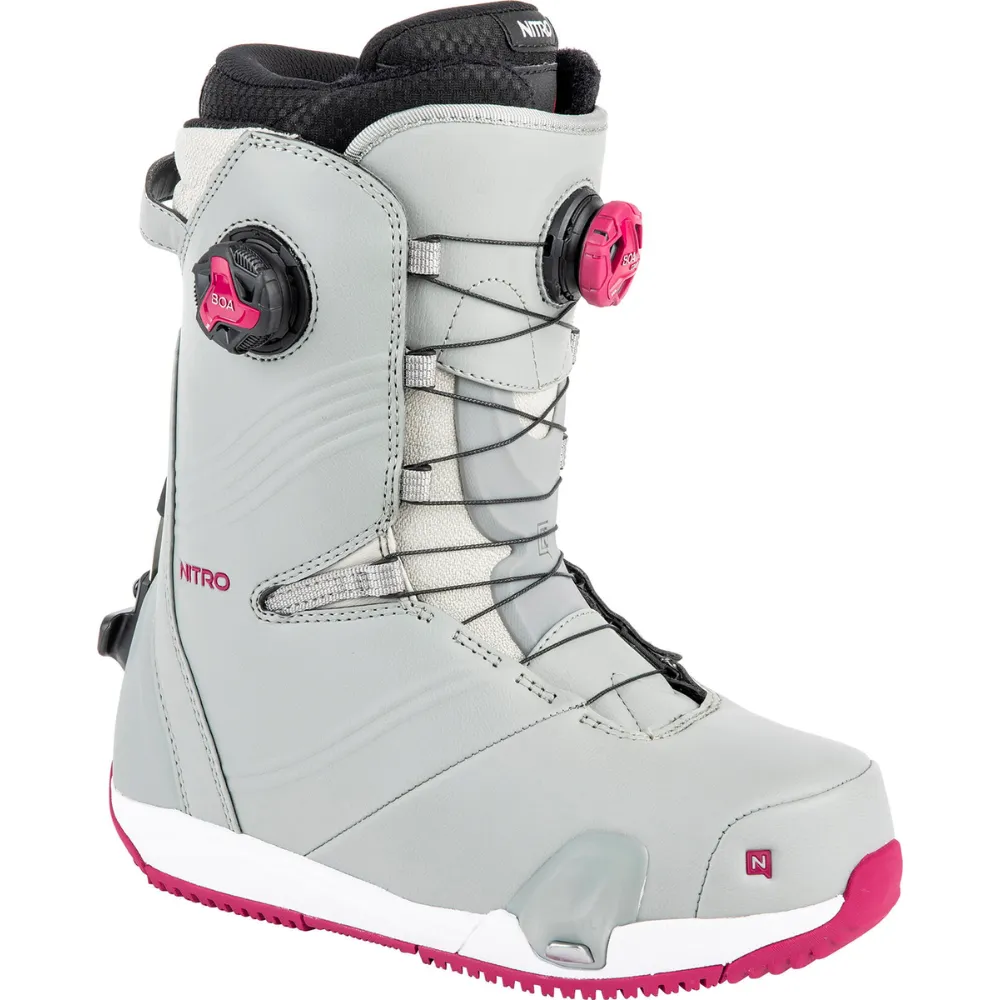 Womens Dynasty BOA Iron/White 2024 Step On Snowboardboots